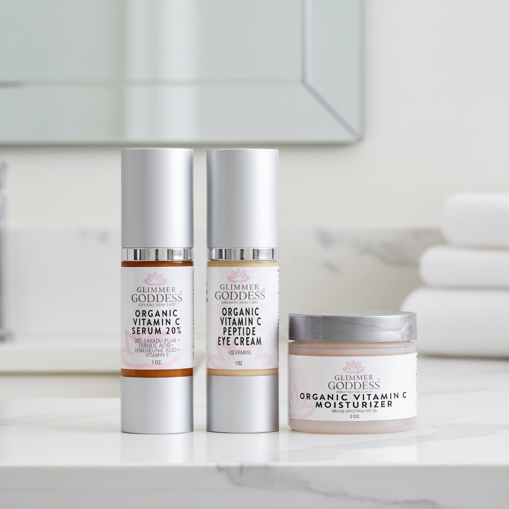 Organic Vitamin C Brighter Skin 3 Step Anti Aging Kit - GNS Beauty & Personal Care