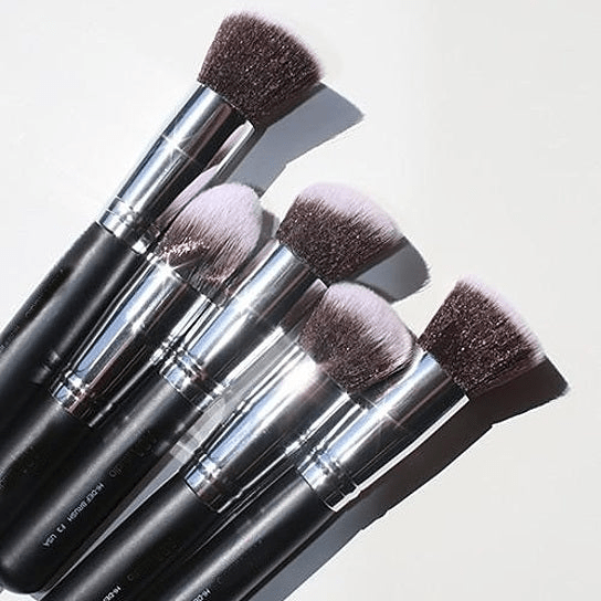 Pageant Winner 10 - Piece Makeup Brush Set - Flawless Performance & Sustainable Wood - GNS Beauty & Personal Care