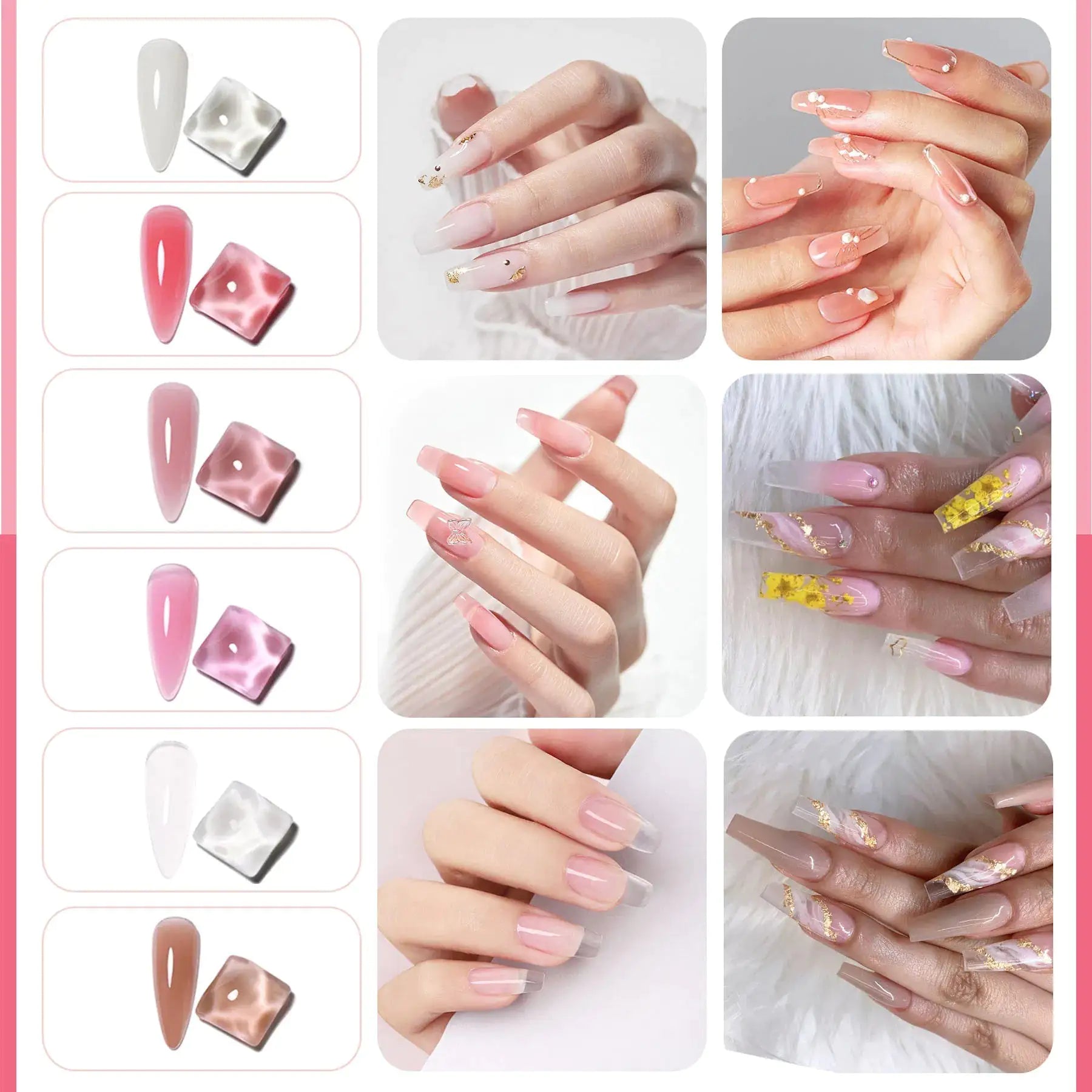 Poly Gel Nail Kit – Beginner - Friendly, Salon - Quality Nails at Home - GNS Beauty & Personal Care