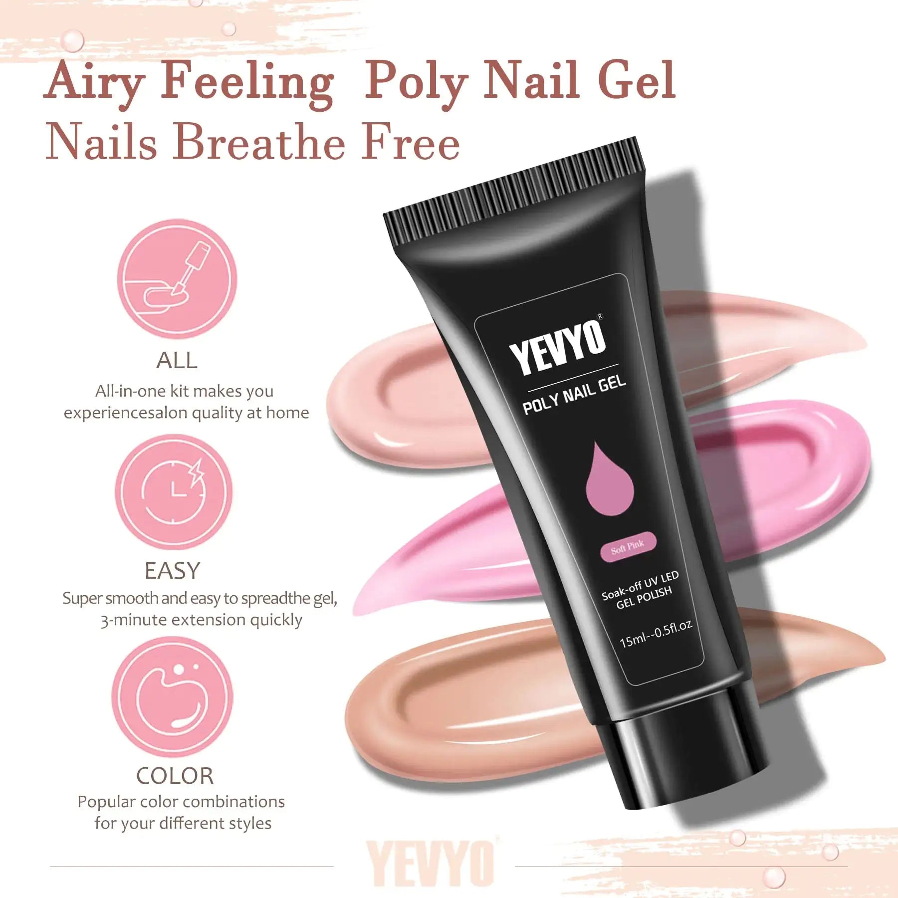 Poly Gel Nail Kit – Beginner - Friendly, Salon - Quality Nails at Home - GNS Beauty & Personal Care