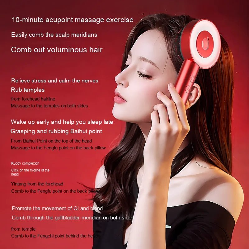 Portable Electric Scalp Massager Comb with Infrared Technology - GNS Beauty & Personal Care