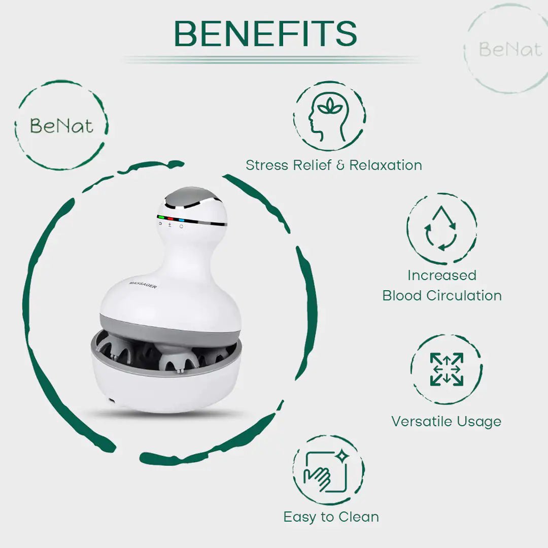 Portable Electric Scalp Massager with Rechargeable & Waterproof Design - GNS Beauty & Personal Care