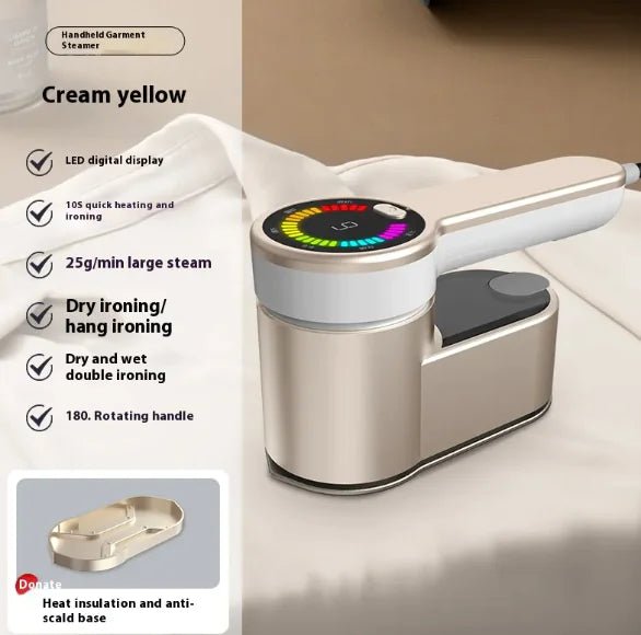 Portable Travel Garment Steamer - Dual - use & Rotating Design - GNS Beauty & Personal Care