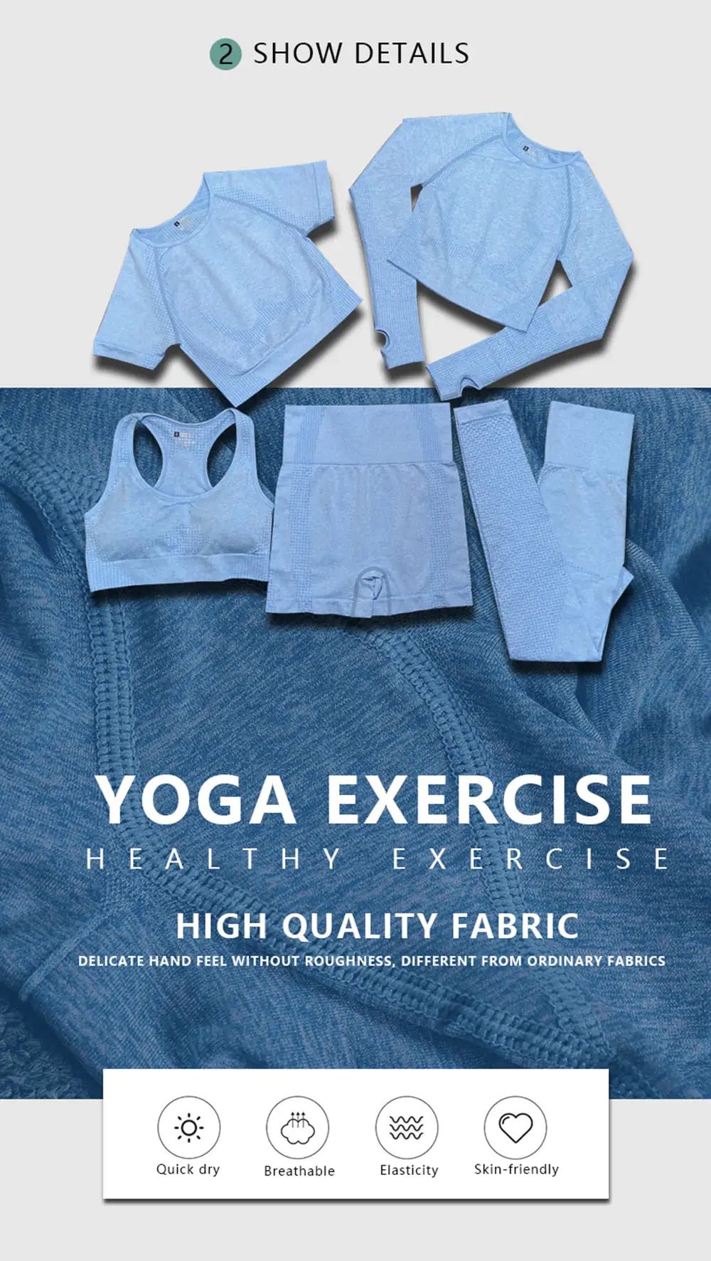 Premium Moisture - Wicking Yoga Wear Set - GNS Beauty & Personal Care