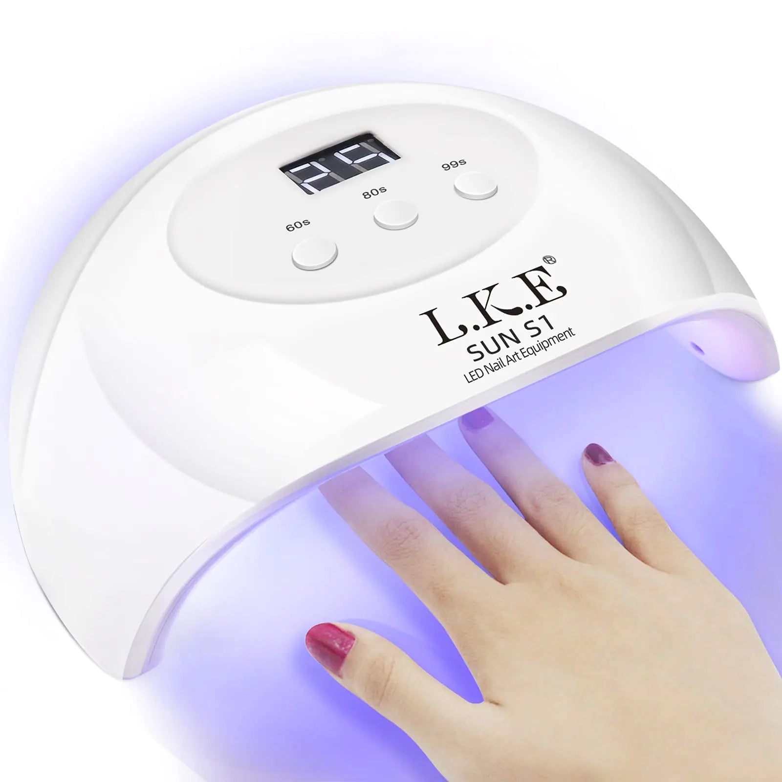 Professional Nail Art Dryer - LKE 72W Gel UV LED Lamp - GNS Beauty & Personal Care