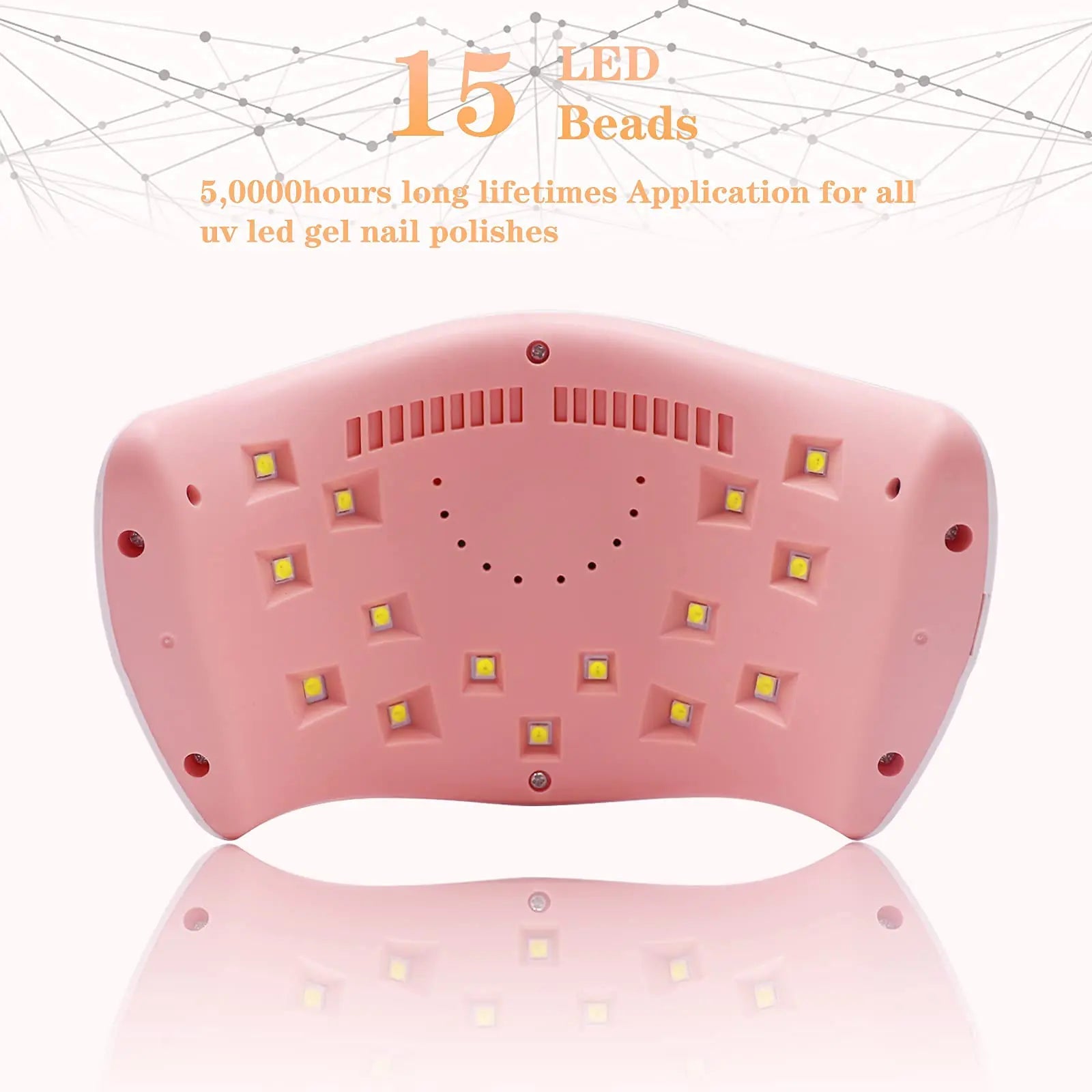 Professional Nail Art Dryer - LKE 72W Gel UV LED Lamp - GNS Beauty & Personal Care
