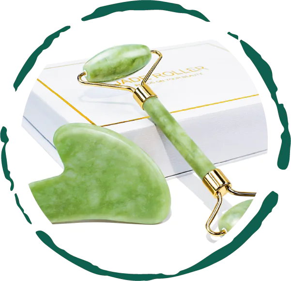 BeNat Jade Roller & Gua Sha Gift Box - Facial Massage for Radiant Skin