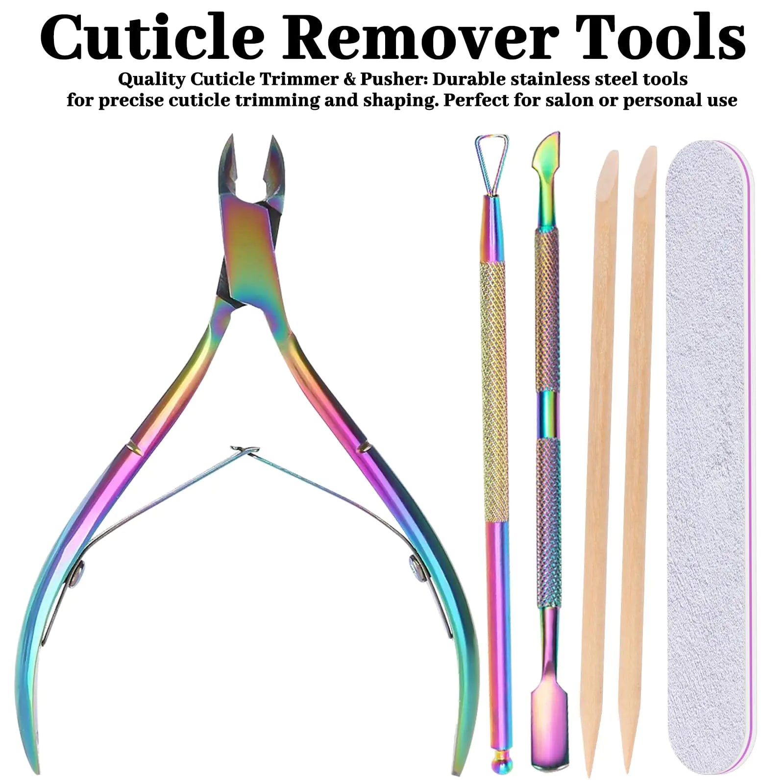 Quick Nail Polish Removal Kit with Cuticle Oil & Essential Tools - GNS Beauty & Personal Care