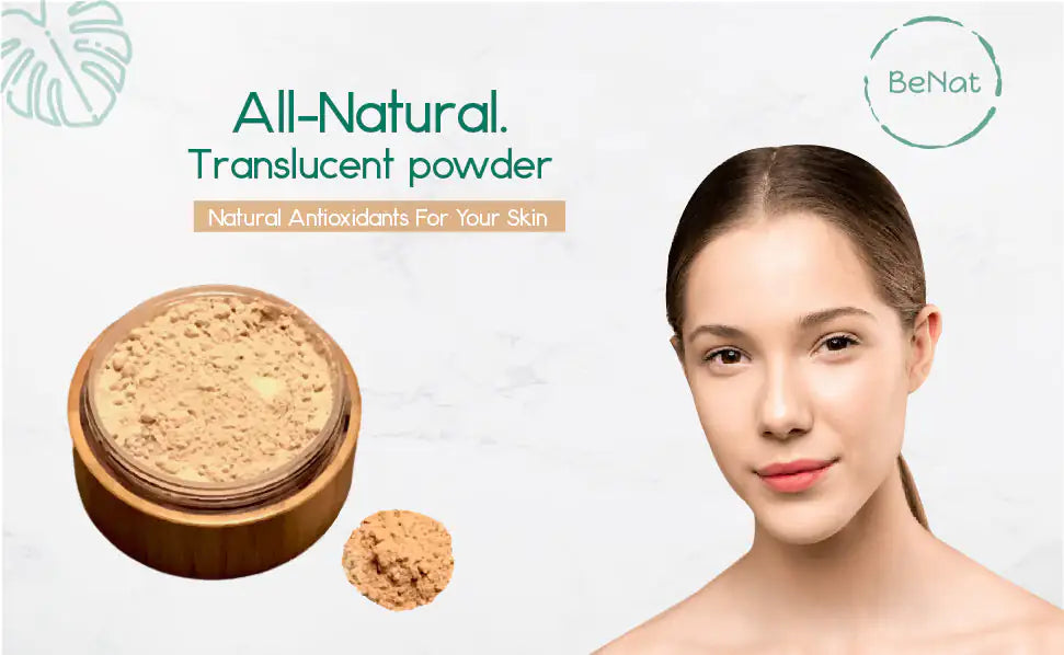 Transparenter loser Puder