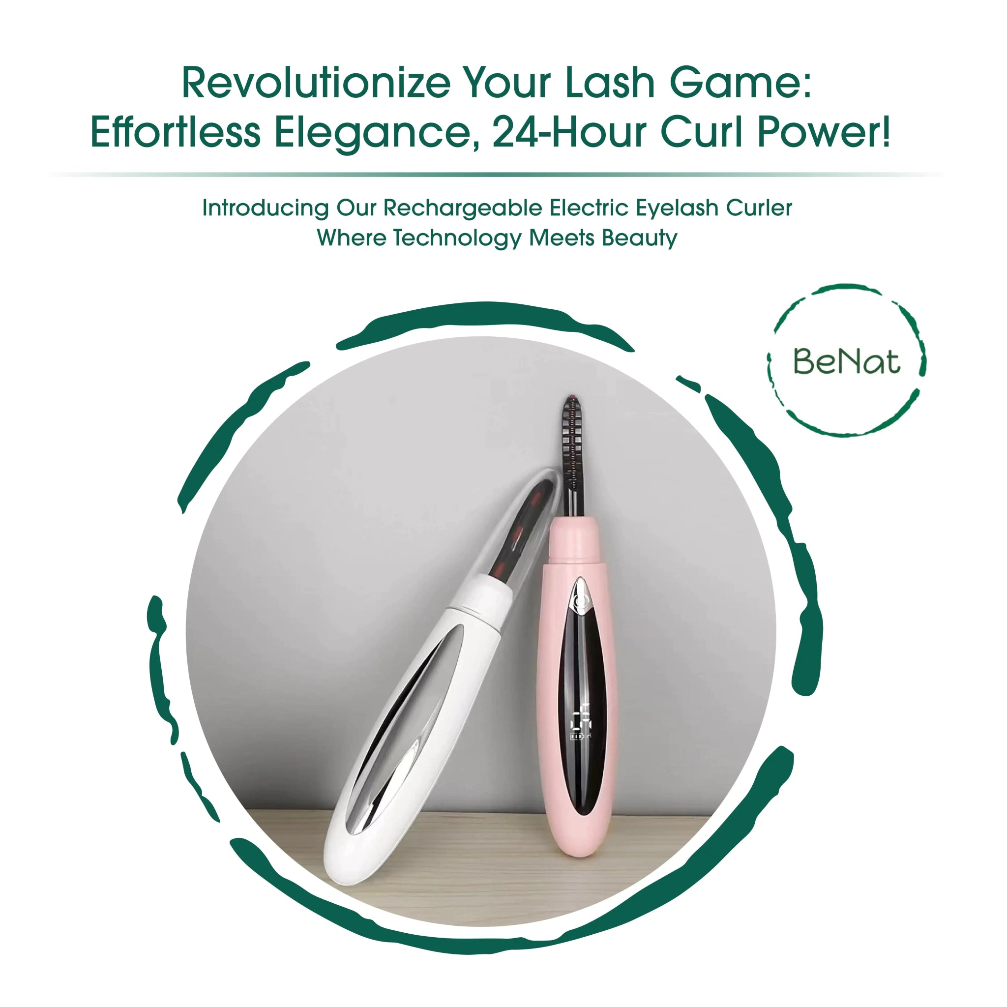 Rechargeable Electric Eyelash Curler – Long - Lasting Curl with Gentle Heat - GNS Beauty & Personal Care