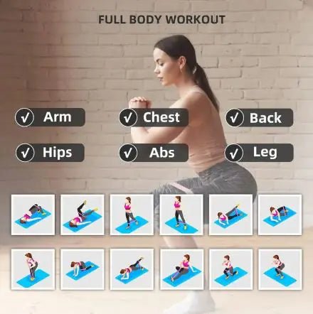 Resistance Loop Exercise Bands (5 - Pack) - Home Fitness & Versatile Training - GNS Beauty & Personal Care