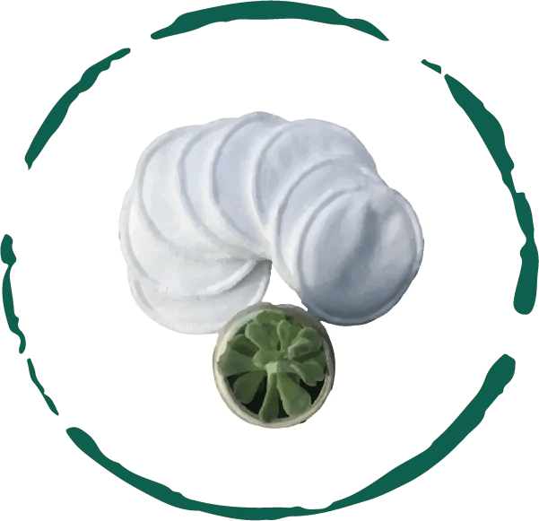 Reusable Facial Rounds Pads (5pcs) – Eco - Friendly Beauty for Sensitive Skin - GNS Beauty & Personal Care