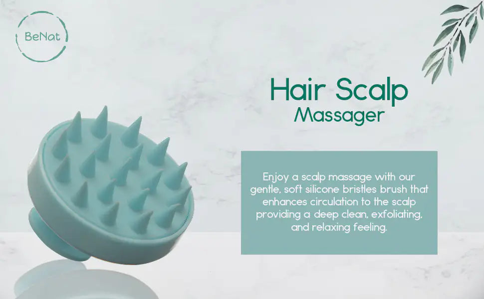 Scalp Massager for Hair Growth - Silicone Brush