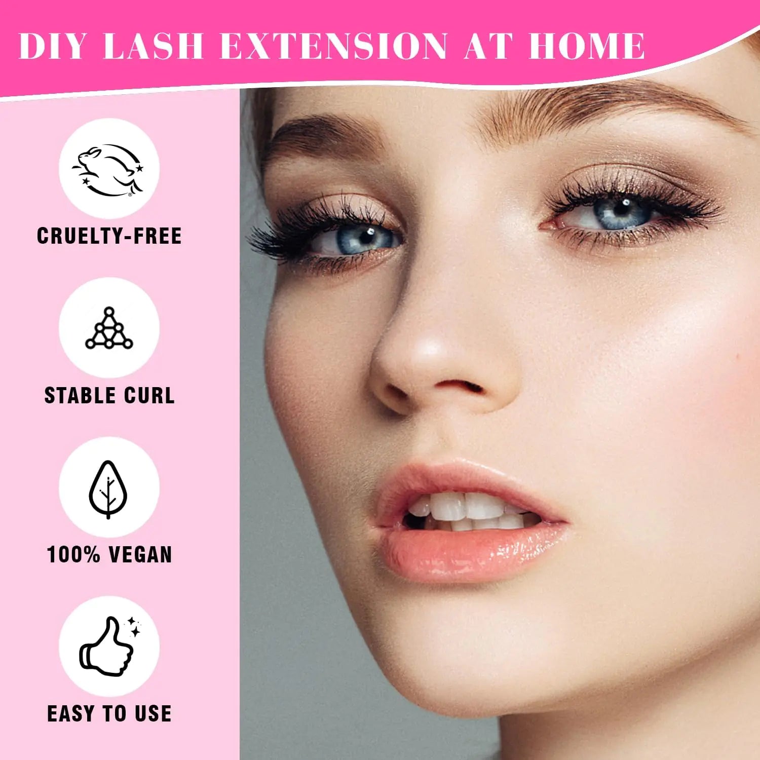 Salon Quality DIY Lash Extension Set - 280 Pieces, C & D Curls - GNS Beauty & Personal Care