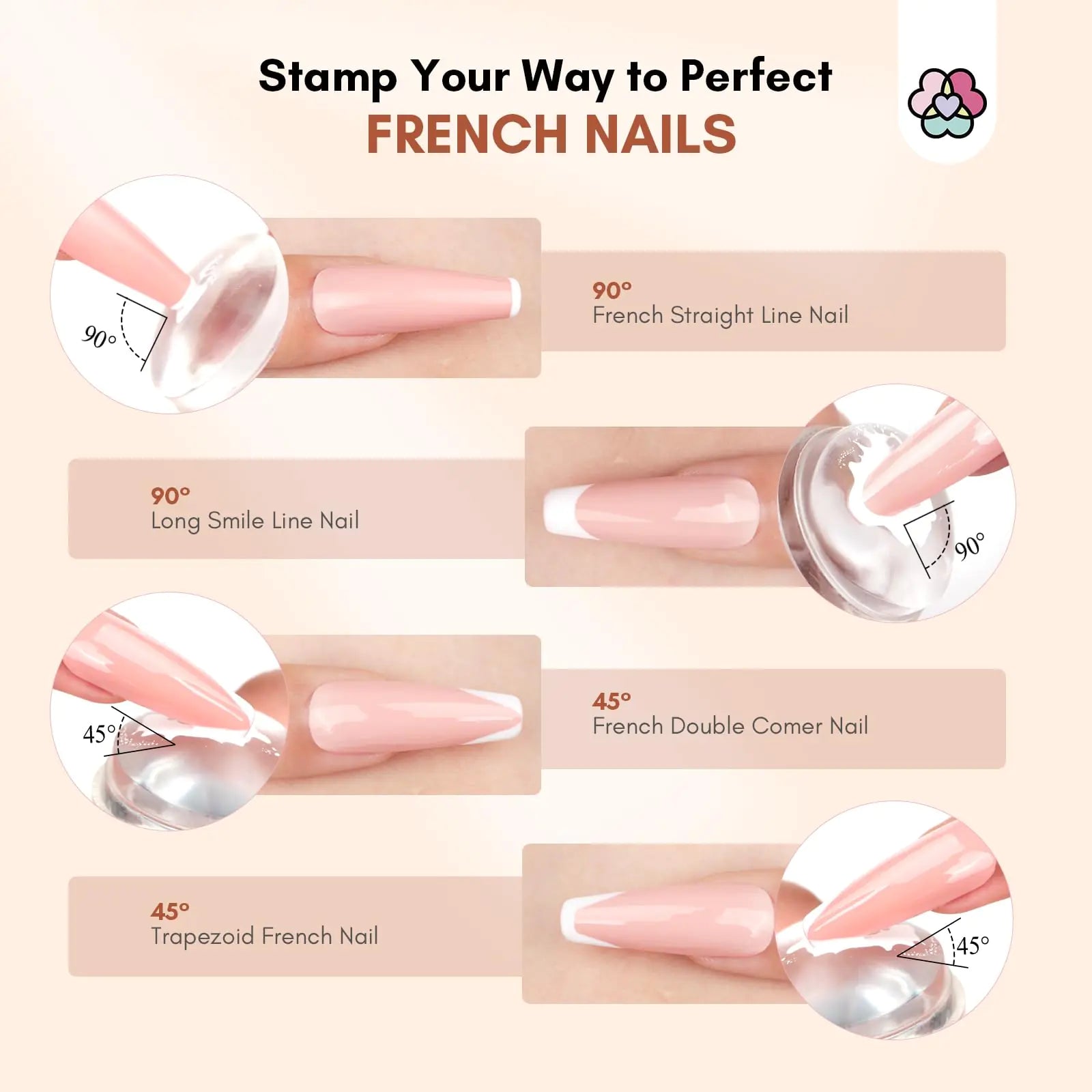 Saviland French Manicure Stamper Kit – Flawless French Tips Made Easy - GNS Beauty & Personal Care