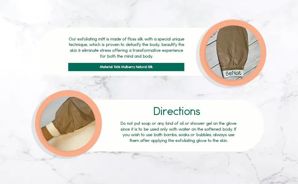 Silk Exfoliating Bath Gloves – Detox, Polish & Glow Naturally - GNS Beauty & Personal Care