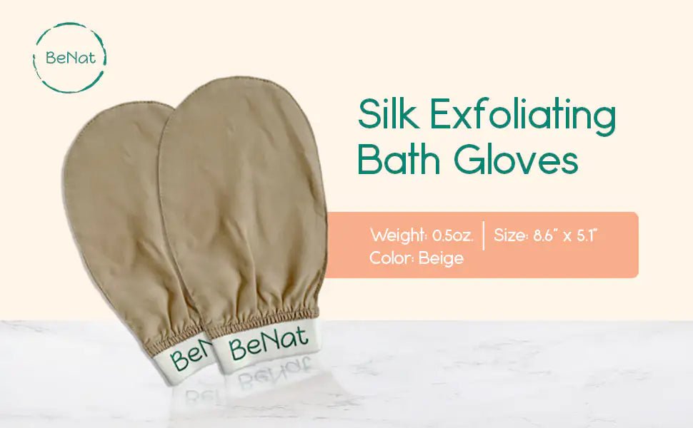 Silk Exfoliating Bath Gloves – Detox, Polish & Glow Naturally - GNS Beauty & Personal Care