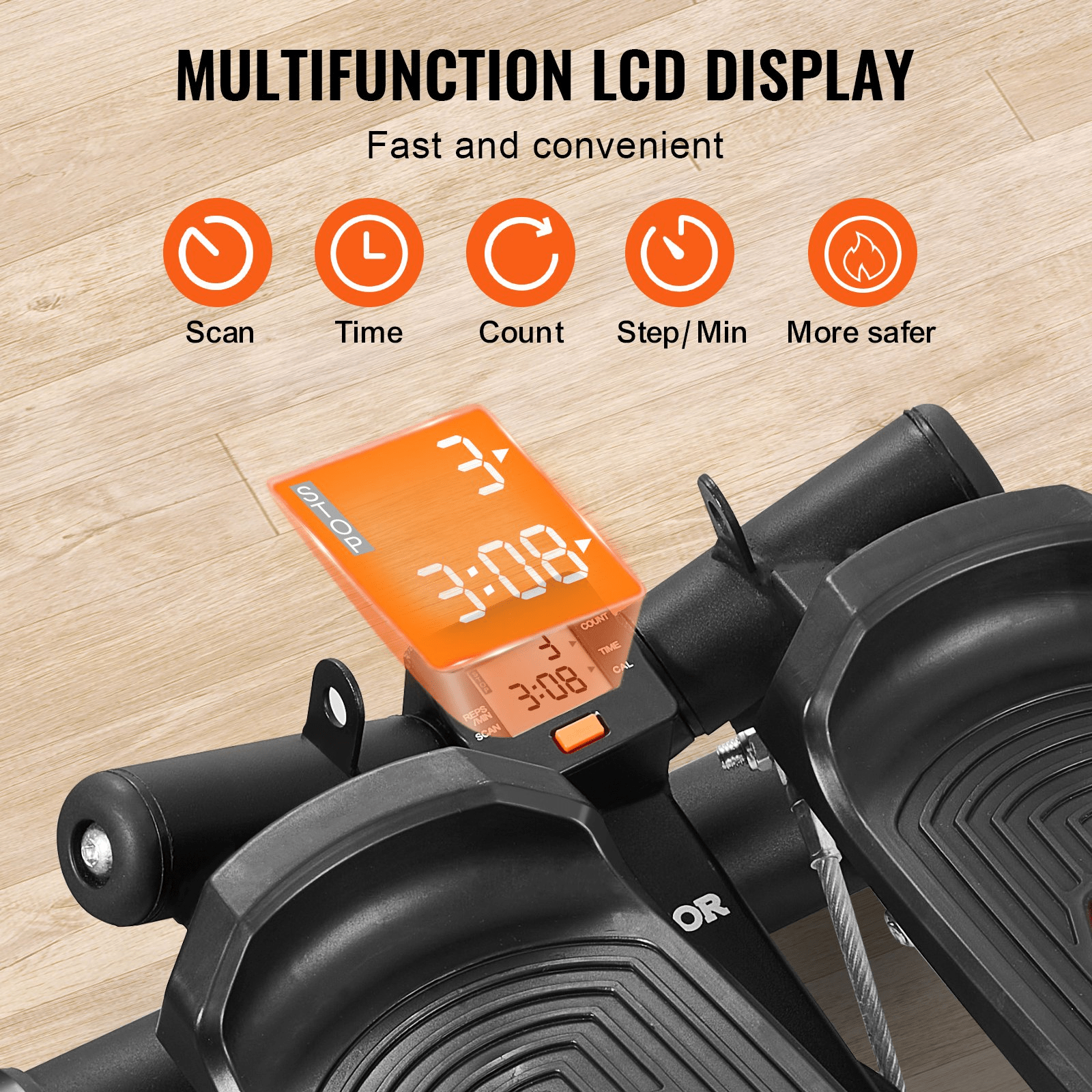 Stair Stepper for Exercise at Home Mini Twist Stepper with Resistance Band - GNS Beauty & Personal Care