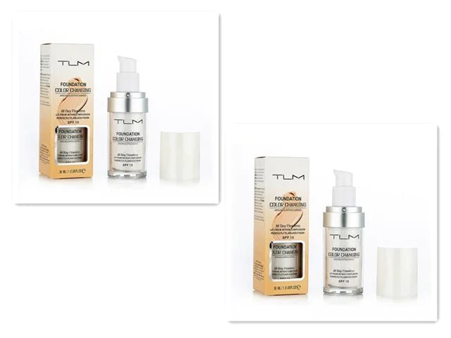 TLM Color Changing Foundation - Self - Adjusting Liquid Makeup with SPF 15 - GNS Beauty & Personal Care