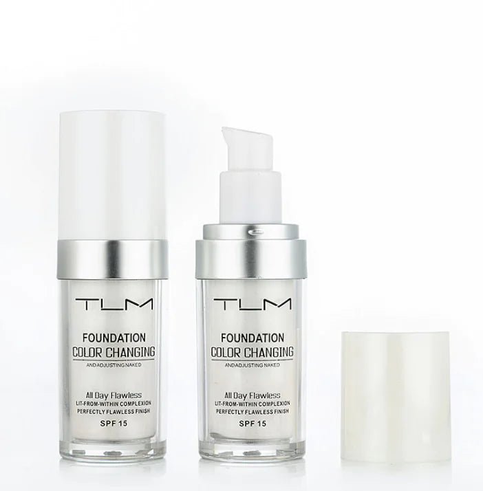 TLM Color Changing Foundation - Self - Adjusting Liquid Makeup with SPF 15 - GNS Beauty & Personal Care