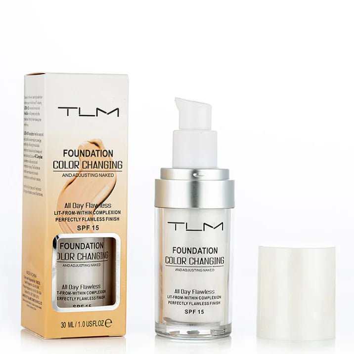 TLM Color Changing Foundation - Self - Adjusting Liquid Makeup with SPF 15 - GNS Beauty & Personal Care