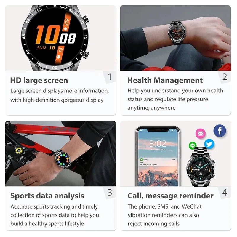Track, Train, and Thrive: Waterproof Fitness Smartwatch - GNS Beauty & Personal Care
