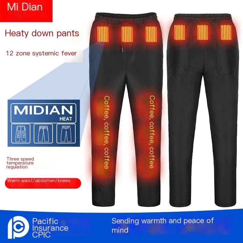 USB Smart Heated Pants for Couples - 12 Zone Winter Warmth - GNS Beauty & Personal Care