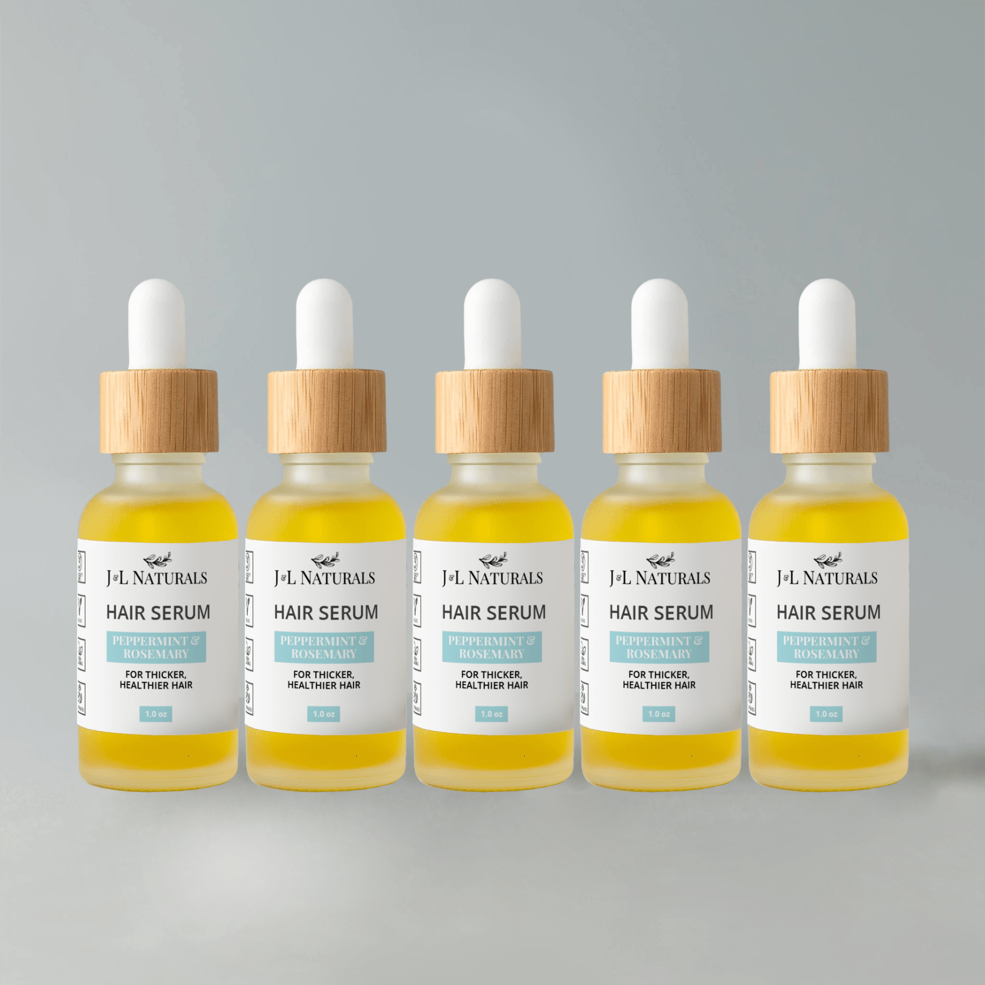 Vegan Hair Serum Bundle – Plant - Based Frizz Control (5 - Pack) - GNS Beauty & Personal Care