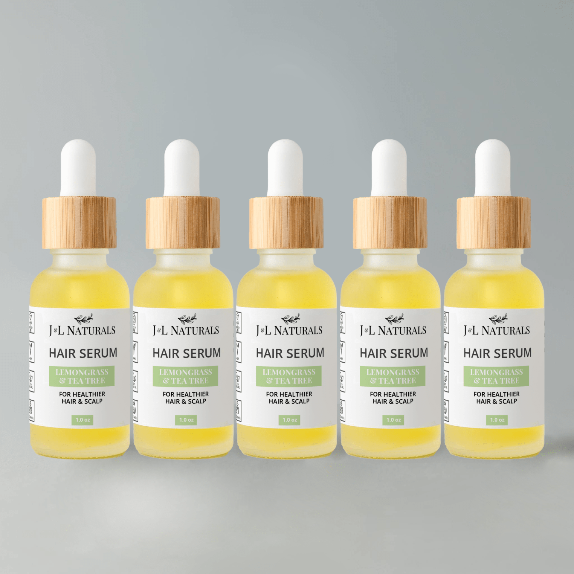 Vegan Hair Serum Bundle – Plant - Based Frizz Control (5 - Pack) - GNS Beauty & Personal Care