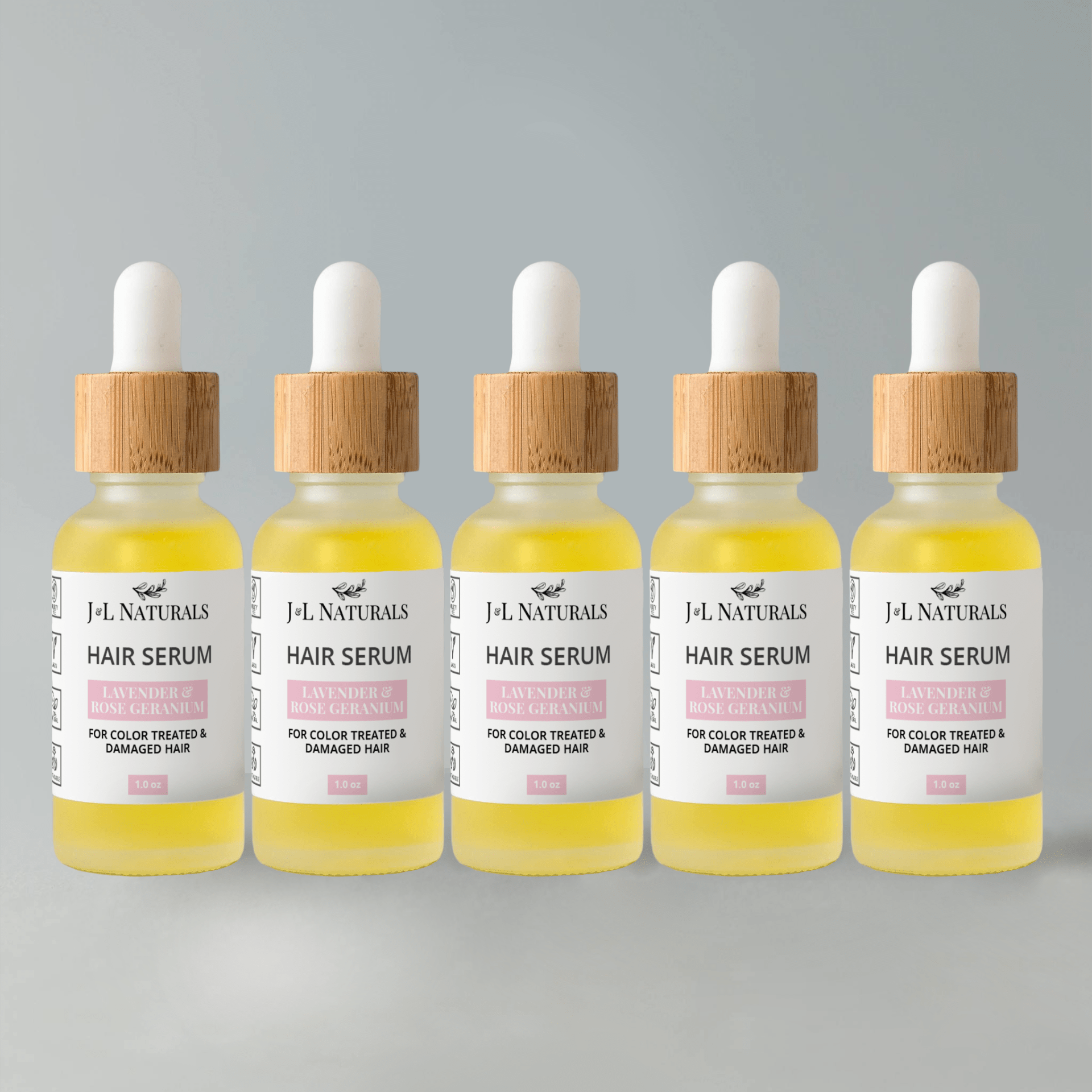 Vegan Hair Serum Bundle – Plant - Based Frizz Control (5 - Pack) - GNS Beauty & Personal Care