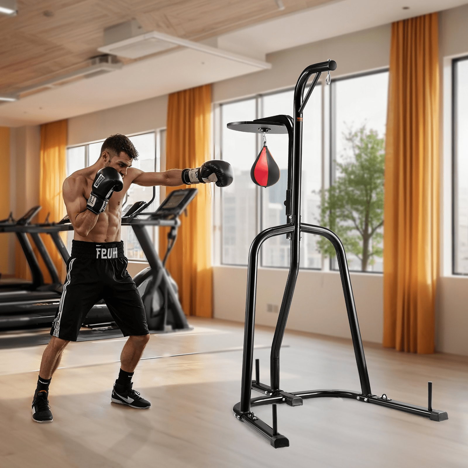 VEVOR 2 - in - 1 Heavy Duty Punching Bag Stand | Steel Frame for Home Boxing & Fitness - GNS Beauty & Personal Care
