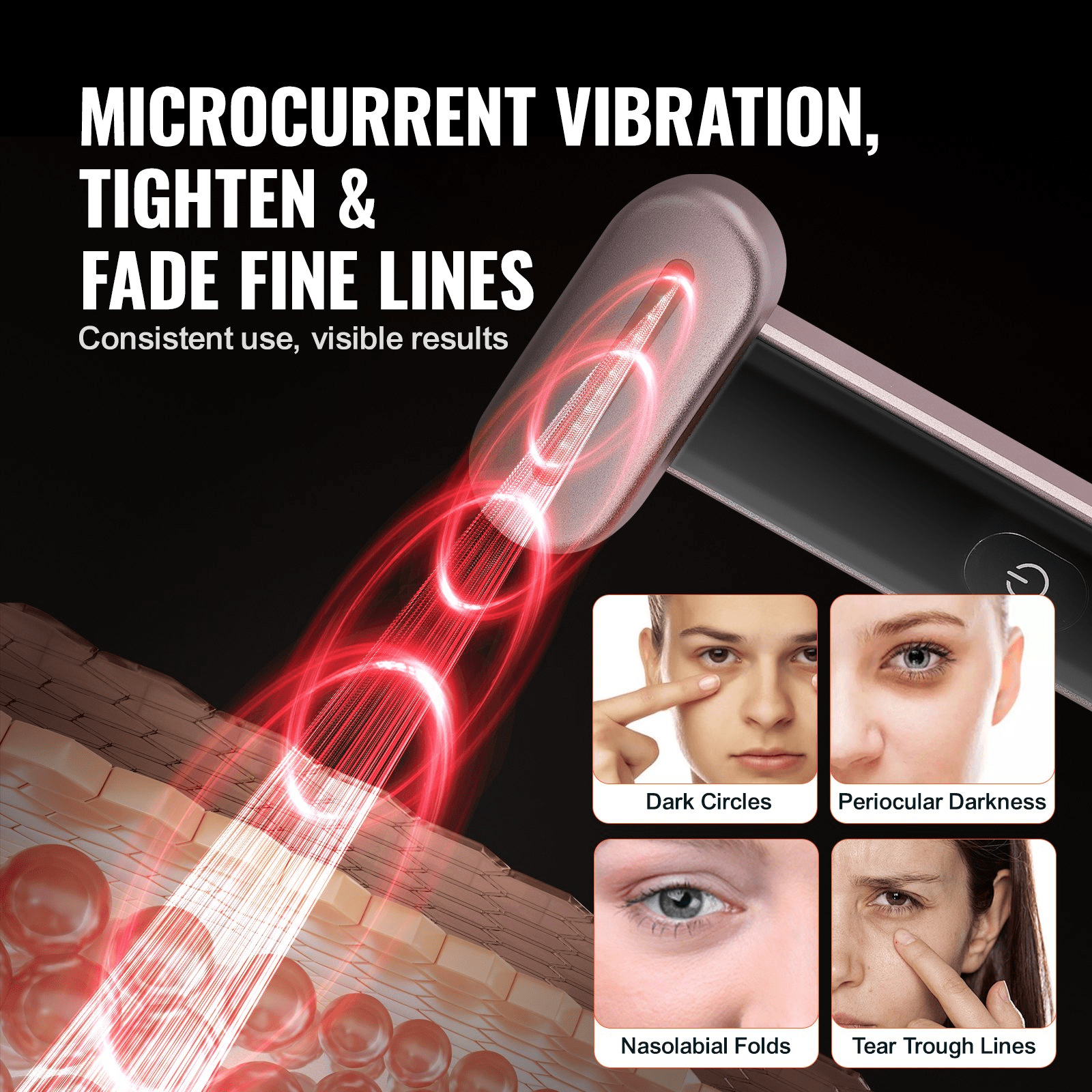 VEVOR 3 - in - 1 LED Red Light Therapy Wand – Professional Skincare in Your Hands - GNS Beauty & Personal Care