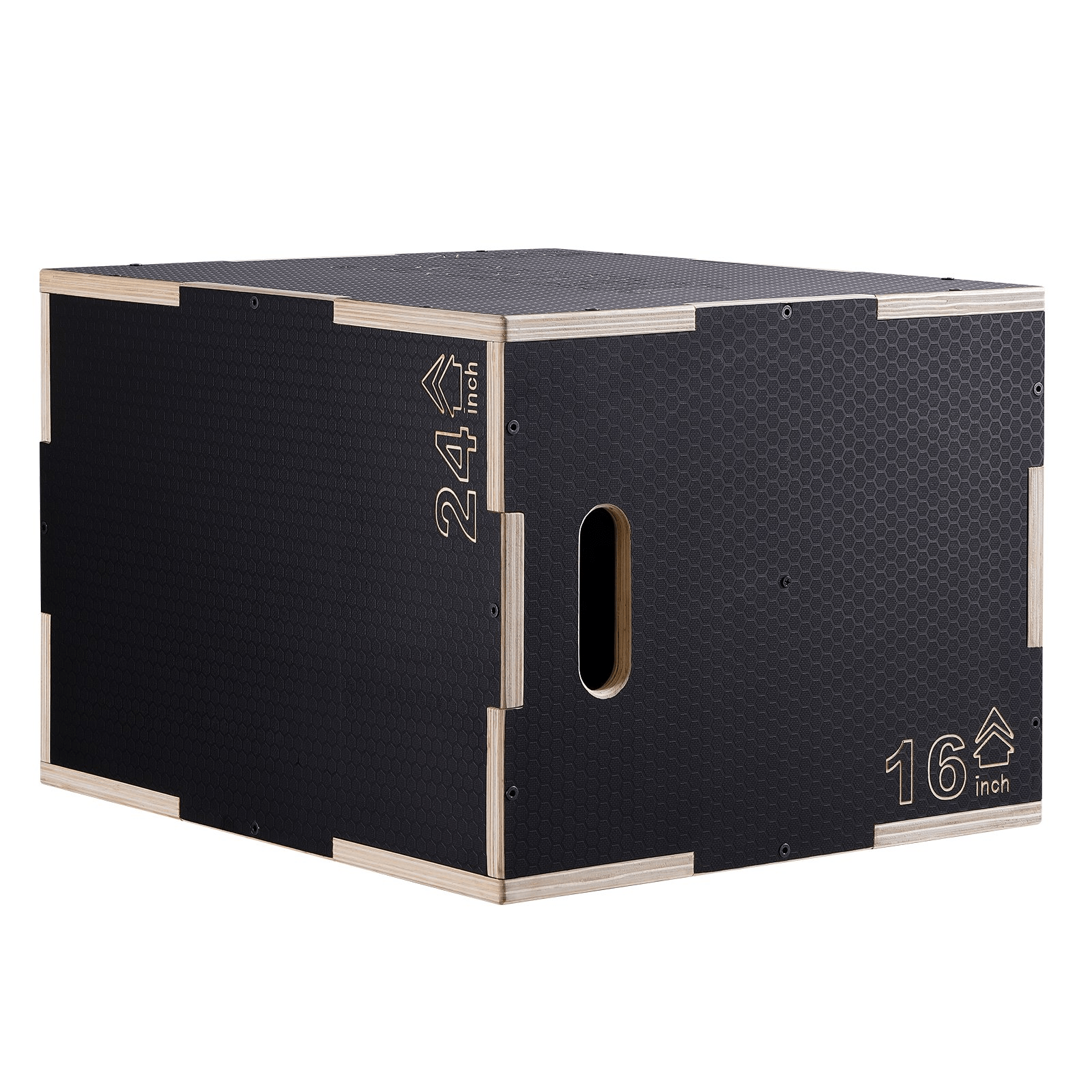 VEVOR 3 - in - 1 Wooden Plyometric Jump Box – Adjustable Training for Strength & Agility - GNS Beauty & Personal Care