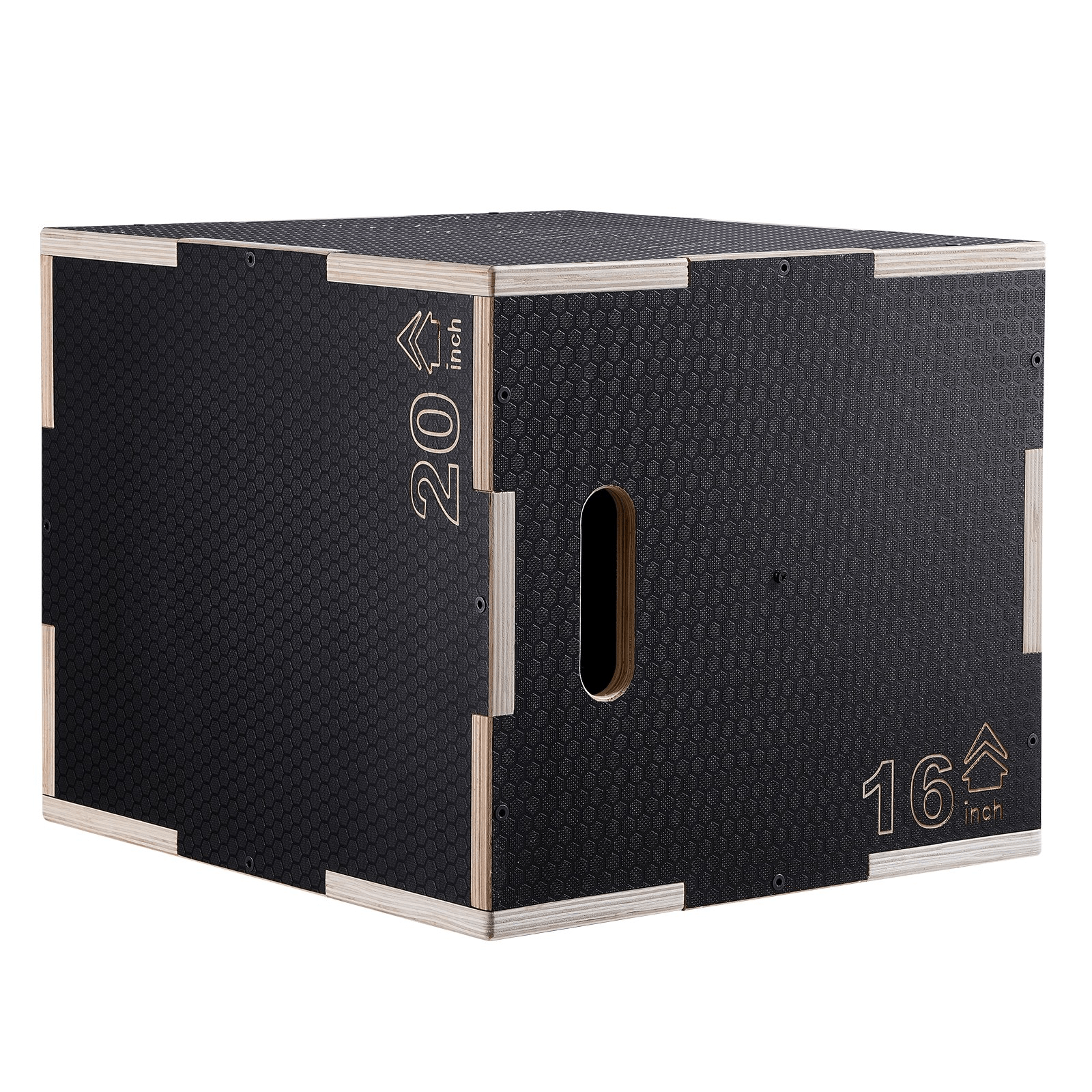 VEVOR 3 - in - 1 Wooden Plyometric Jump Box – Adjustable Training Platform for Strength & Agility - GNS Beauty & Personal Care