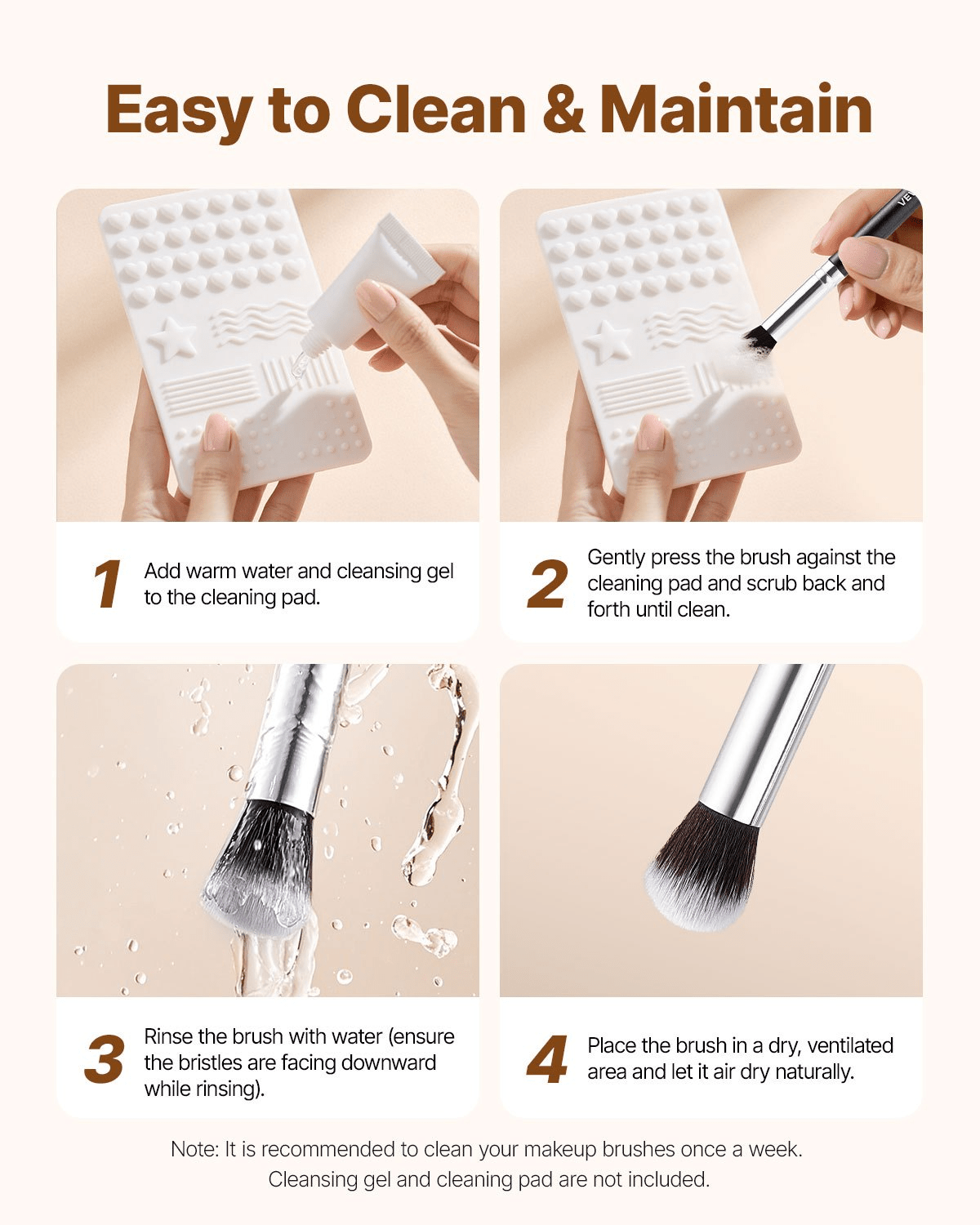 🖌️ VEVOR 34 - Piece Makeup Brush Set – Luxe Precision for Every Look - GNS Beauty & Personal Care