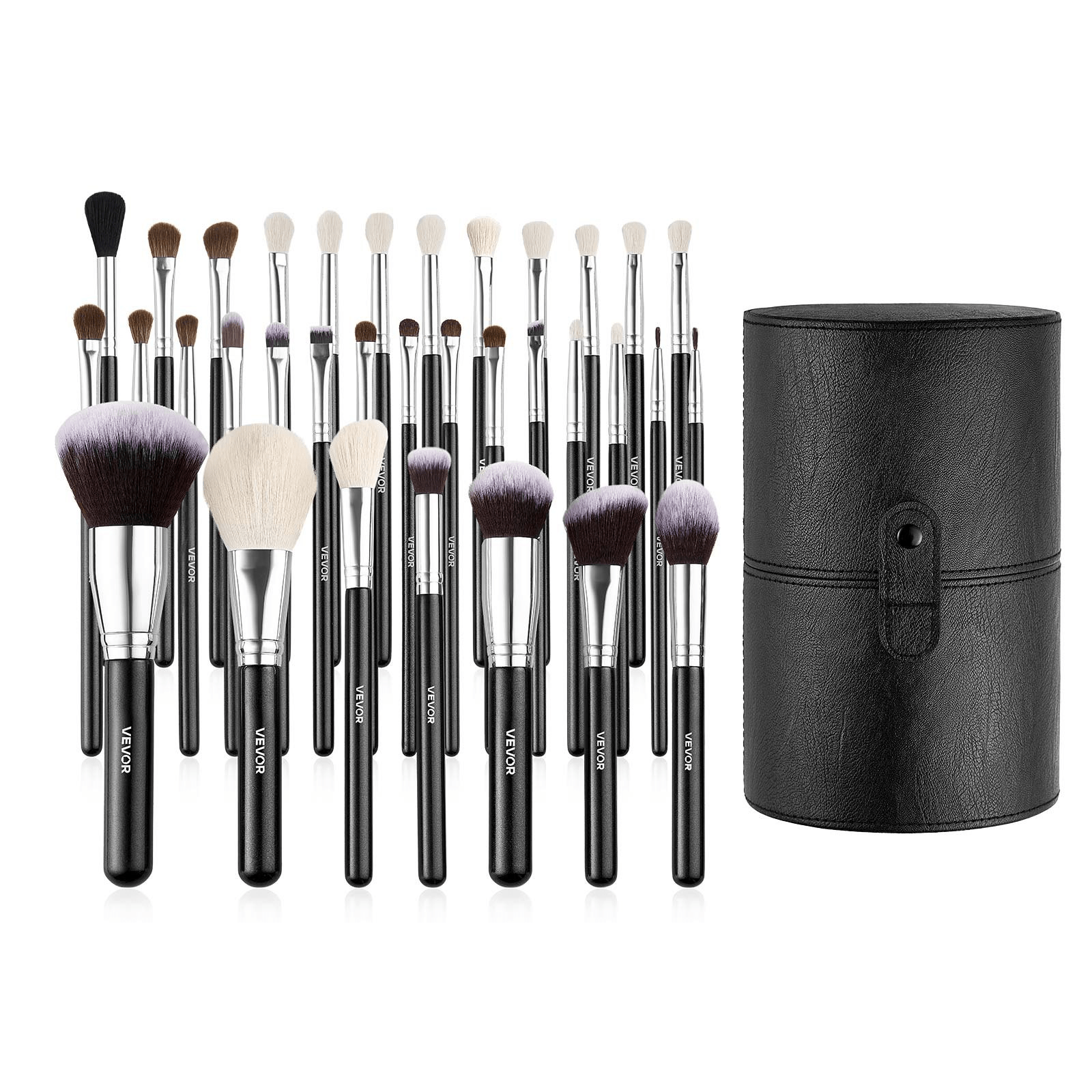 VEVOR 34PCS Makeup Brush Set for Foundation Blending Eyeshadow with Soft Bristle - GNS Beauty & Personal Care