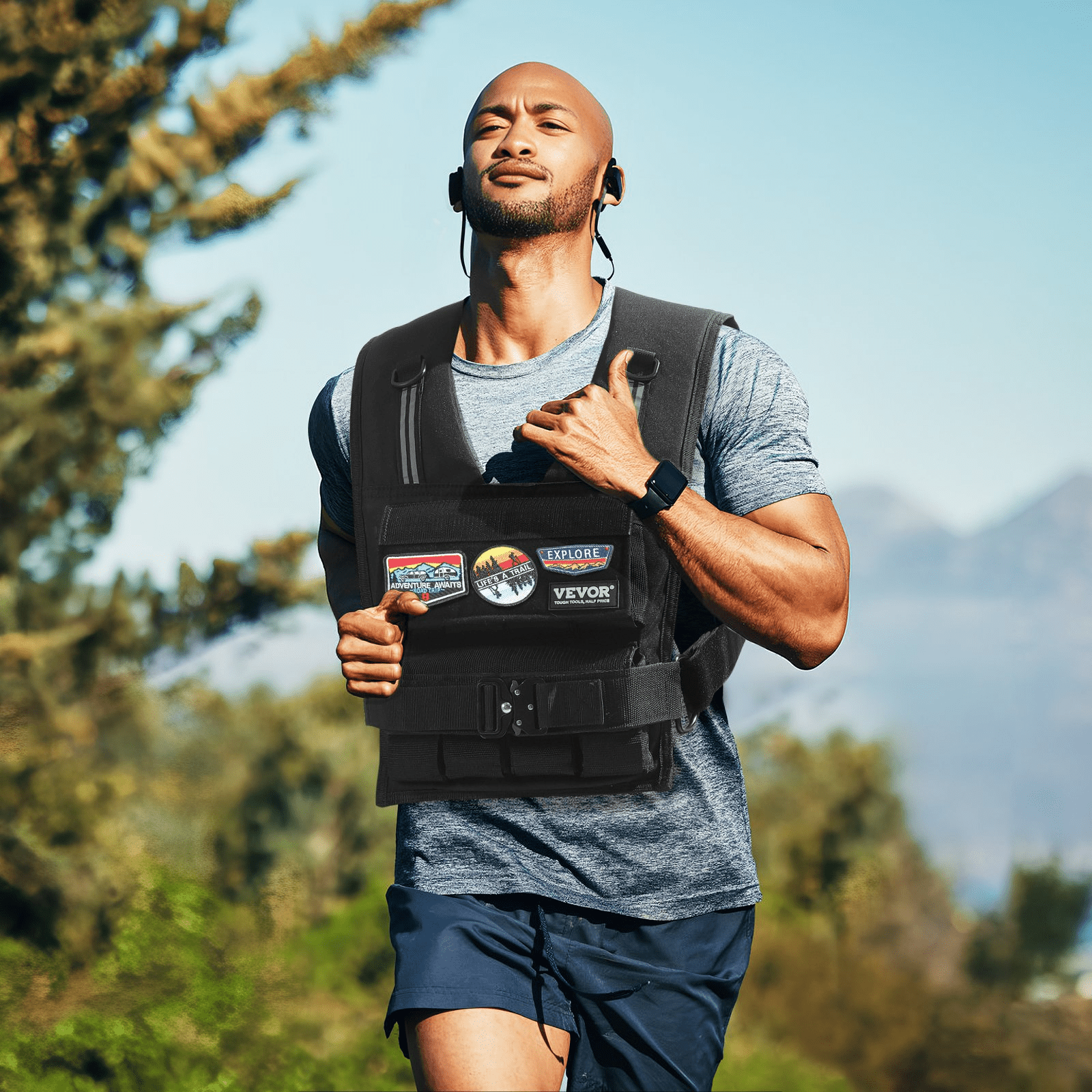 VEVOR 35lb Adjustable Weighted Vest for Men & Women | Strength Training & Running - GNS Beauty & Personal Care