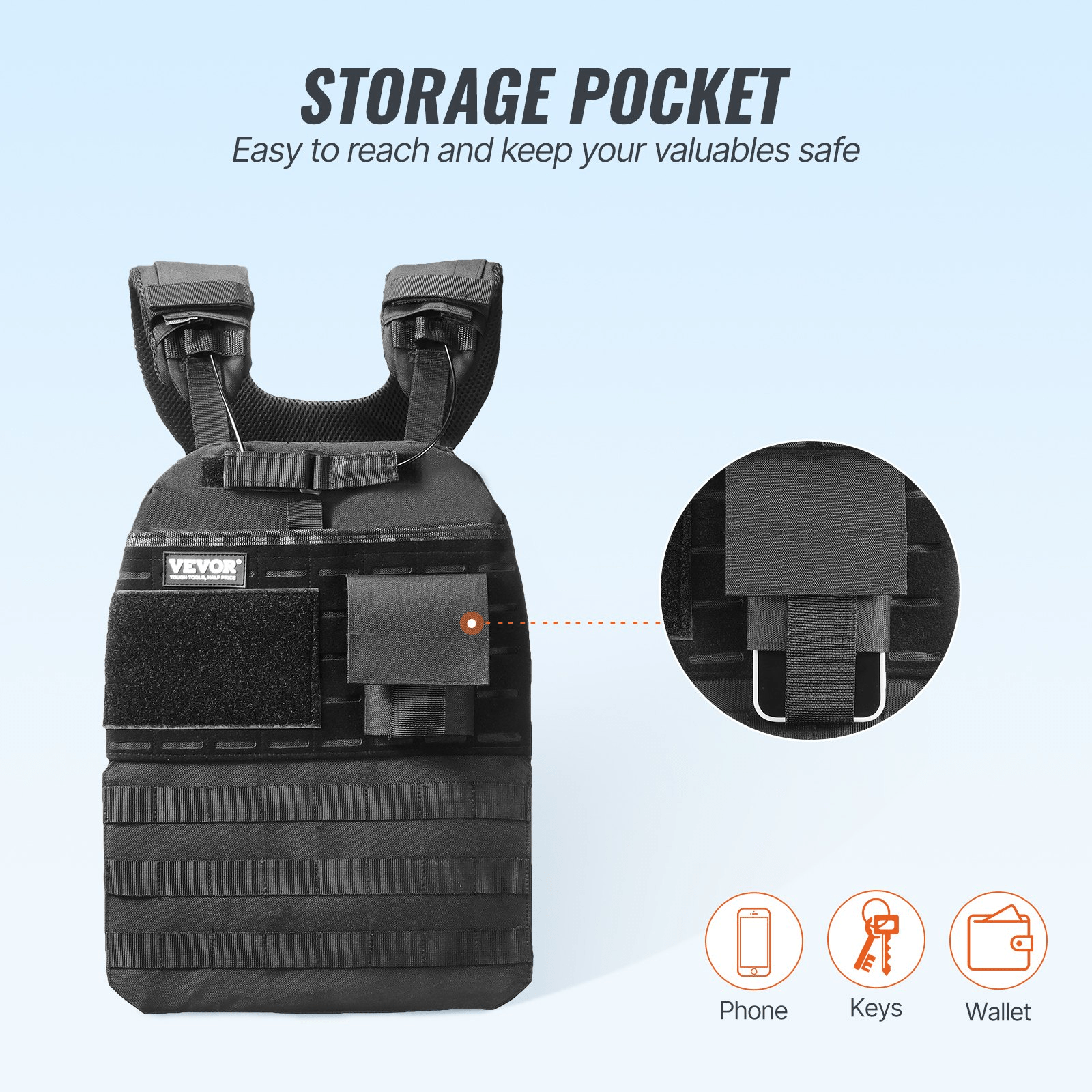 VEVOR 40lb Adjustable Weighted Vest for Men & Women | Strength Training & Running - GNS Beauty & Personal Care