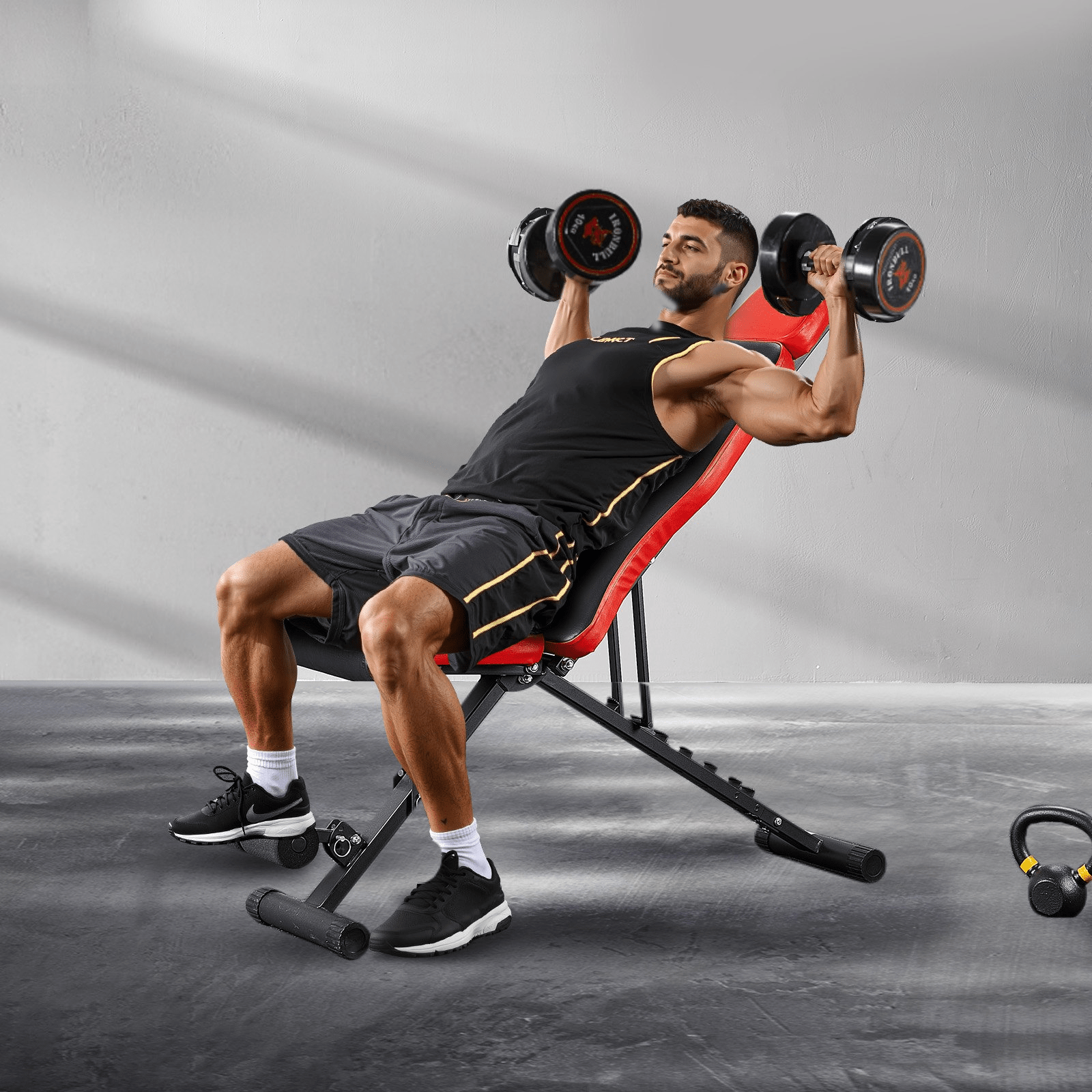 VEVOR Adjustable & Foldable Weight Bench - Home Gym Sit - Up Bench - GNS Beauty & Personal Care