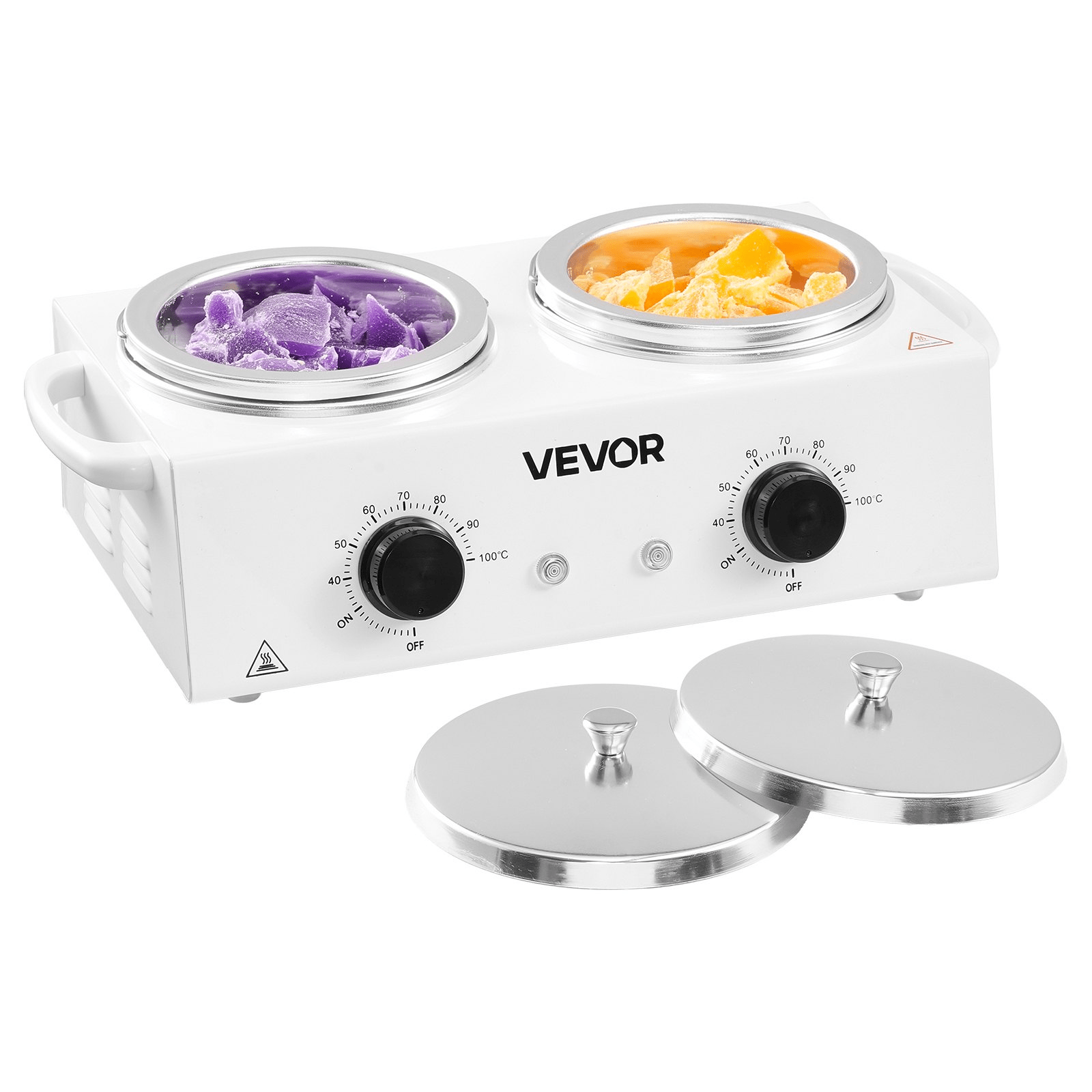 VEVOR Double Wax Warmer 1200ML Professional Dual Wax Heater Pot for Hair Removal - GNS Beauty & Personal Care