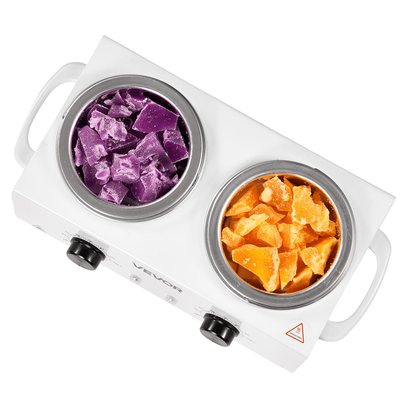 VEVOR Double Wax Warmer 1200ML Professional Dual Wax Heater Pot for Hair Removal - GNS Beauty & Personal Care