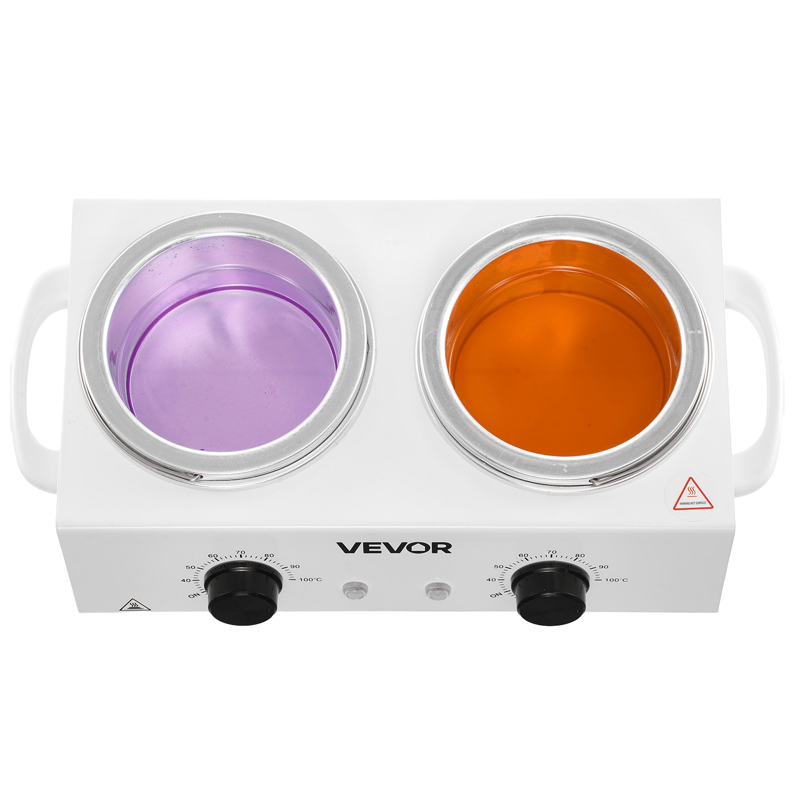VEVOR Double Wax Warmer 1200ML Professional Dual Wax Heater Pot for Hair Removal - GNS Beauty & Personal Care