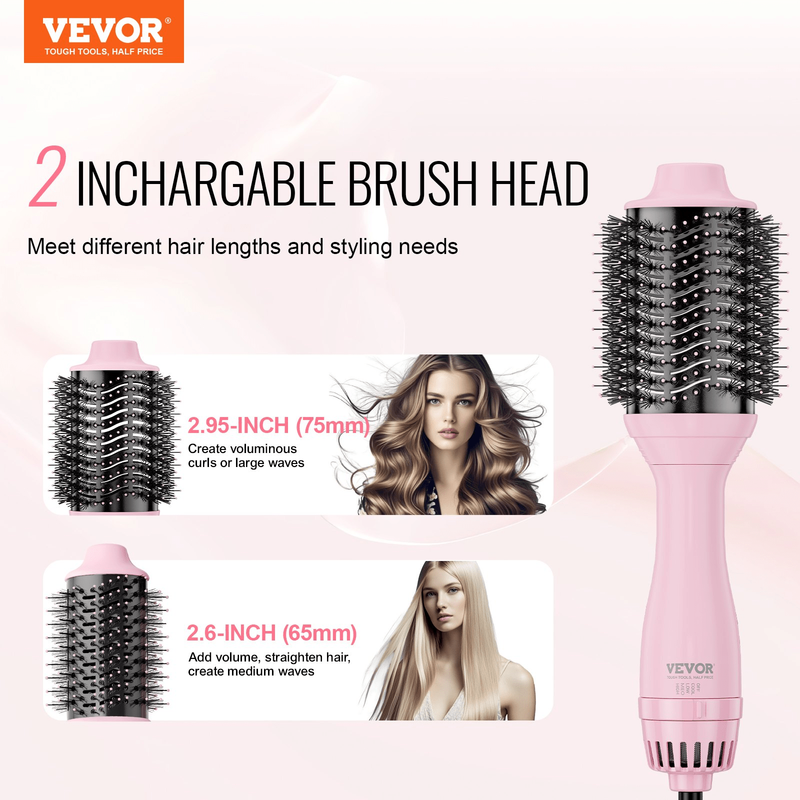 VEVOR Hair Blow Dryer Brush – Salon - Quality Styling Made Simple - GNS Beauty & Personal Care