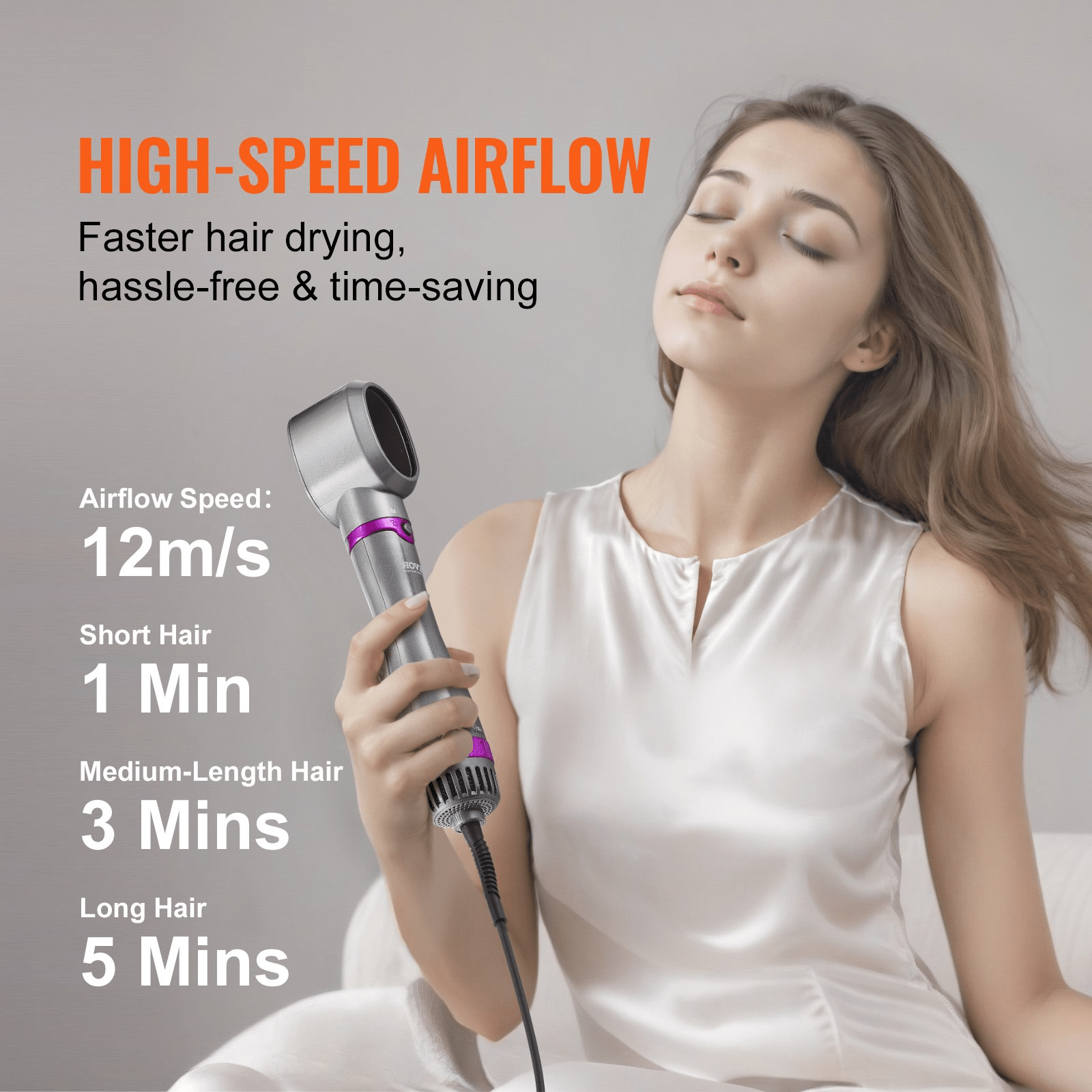VEVOR Hair Dryer Brush 5 - in - 1 Hot Hair Styler Upgraded Negative Ion for Curling - GNS Beauty & Personal Care
