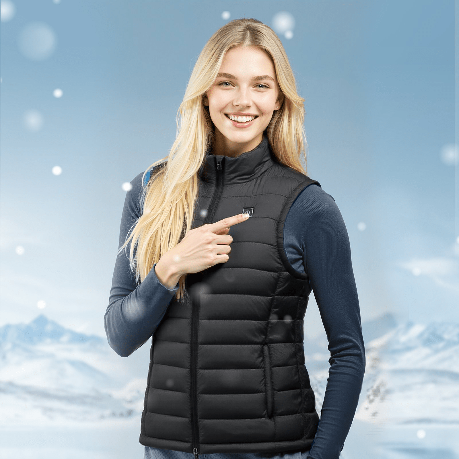 VEVOR Heated Vest, Women Electric Heating Vest with 16000 mAh Battery Pack, 8 Heating Zones Lightweight Rechargeable Winter - Vest with 3 Levels, for Outdoor Hiking Camping Fishing Skiing, Size S - GNS Beauty & Personal Care