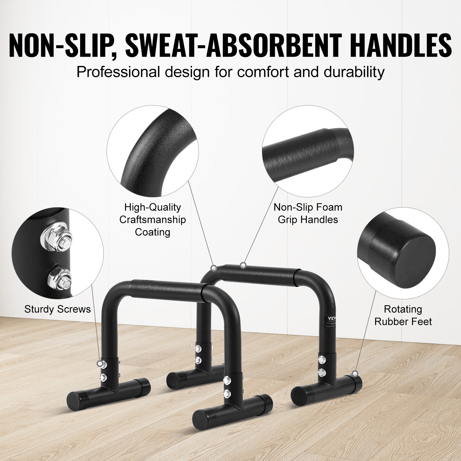 VEVOR Heavy - Duty Dip Bars – Strength Training Station for Home & Gym Workouts - GNS Beauty & Personal Care