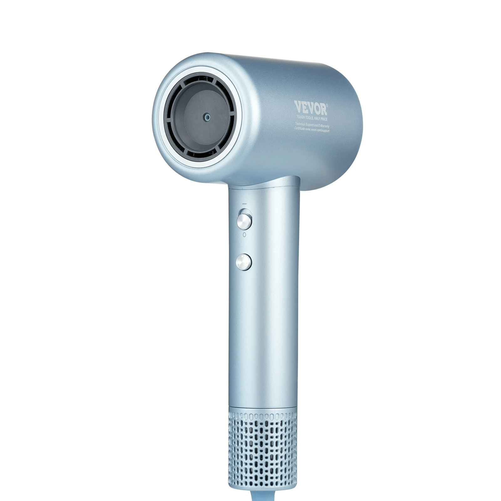 VEVOR High - Speed Hair Dryer with 105,000RPM Brushless Motor, 200 Million Negative Ions Hair Blow Dryer, 4 Temps & 3 Speeds, LCD Display Thermo - Control Hairdryer with Diffuser & Nozzle for Home Travel - GNS Beauty & Personal Care