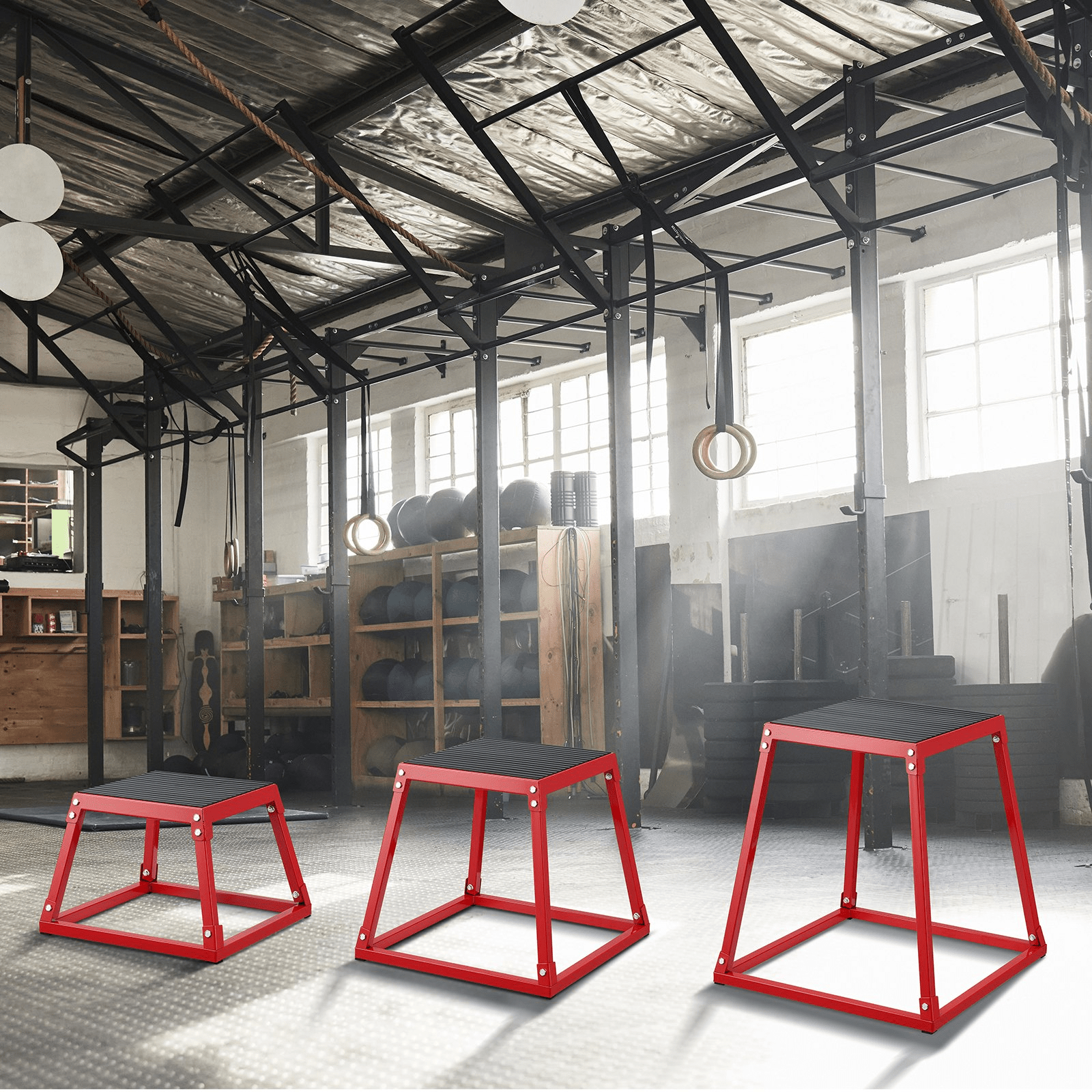 VEVOR Plyometric Jump Boxes - 3 - Piece Set for Agility & Strength Training - GNS Beauty & Personal Care