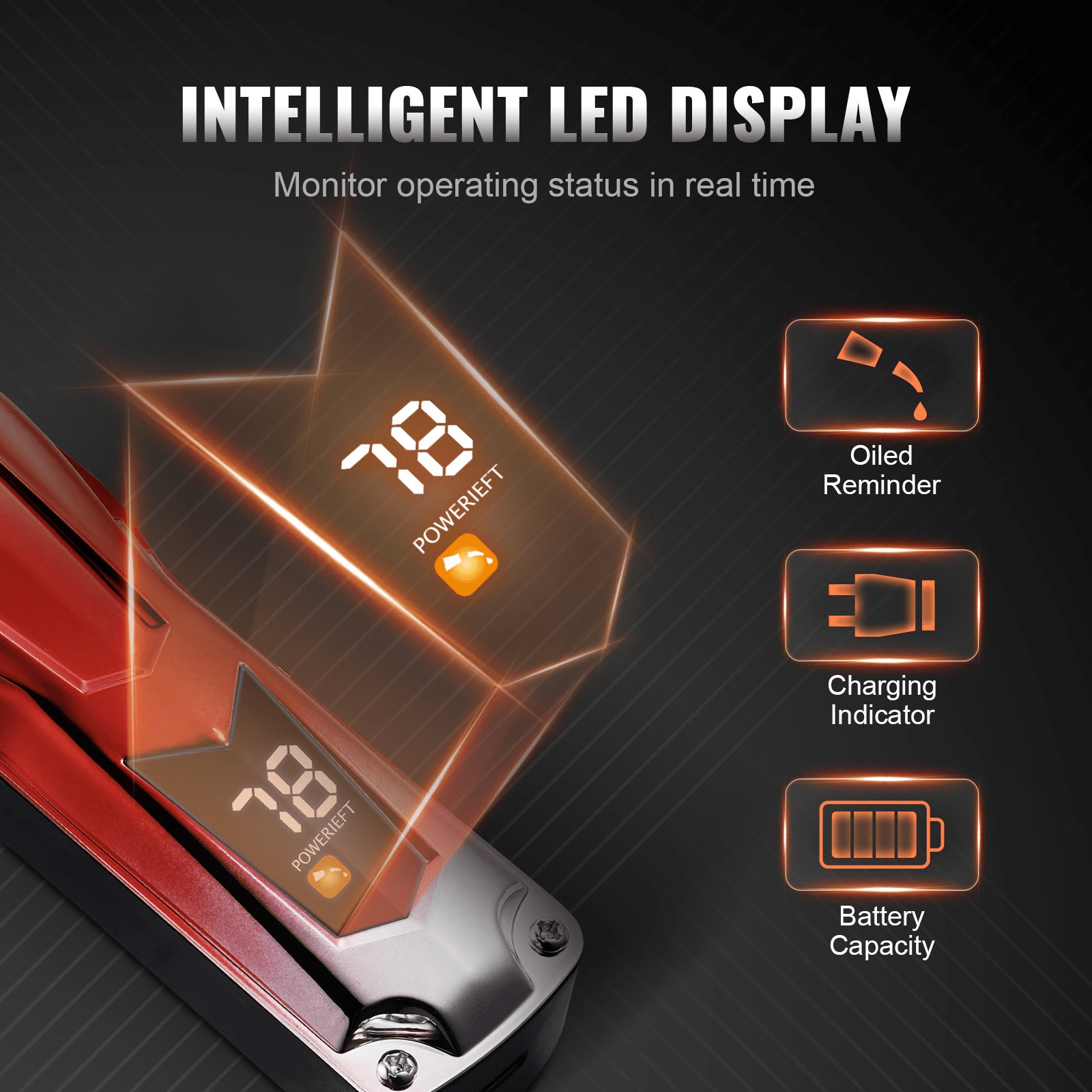 VEVOR Professional Hair Clippers for Men with 6800RPM Motor & LCD Display - GNS Beauty & Personal Care