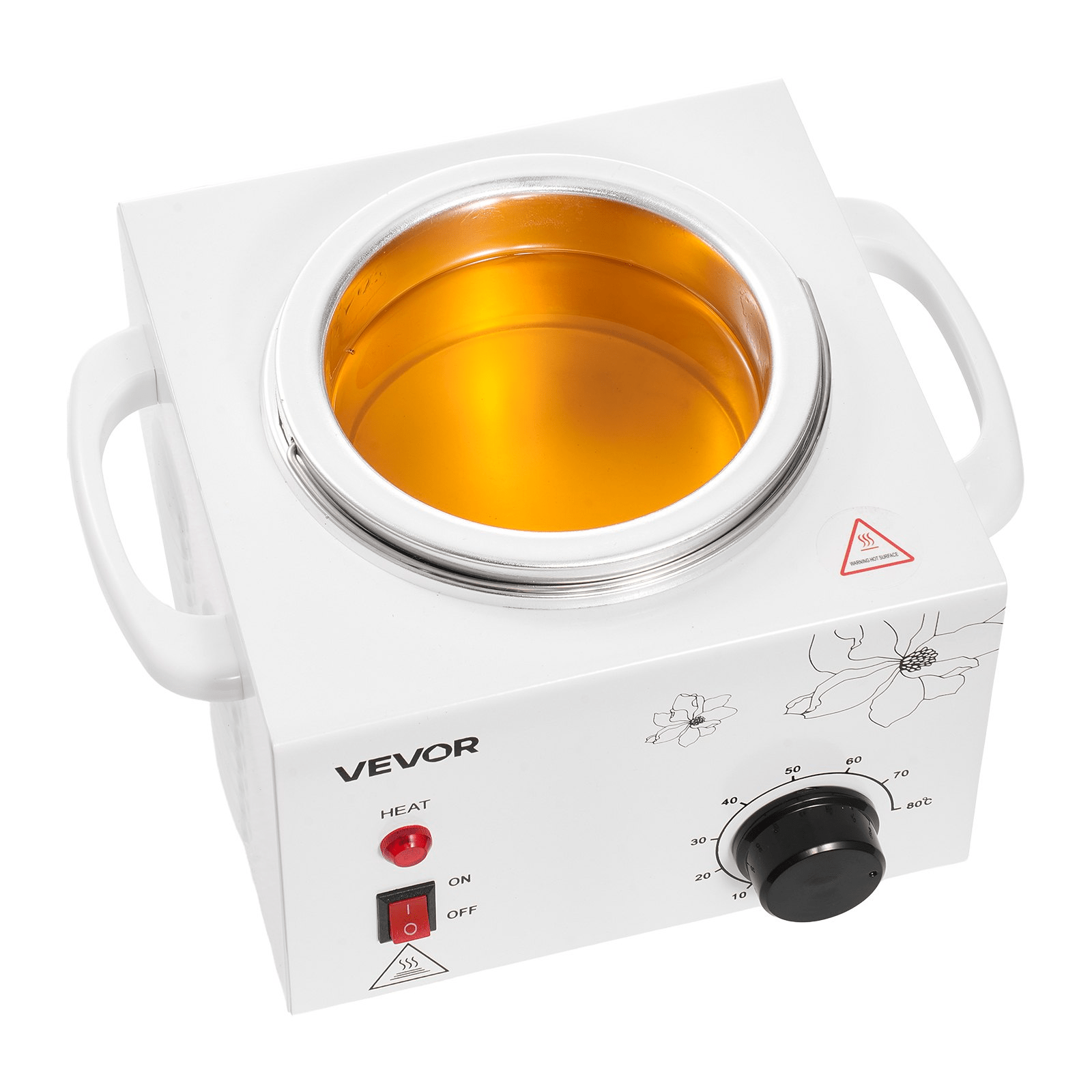 VEVOR Single Wax Warmer 600ML Professional Waxing Heater Pot for Hair Removal - GNS Beauty & Personal Care